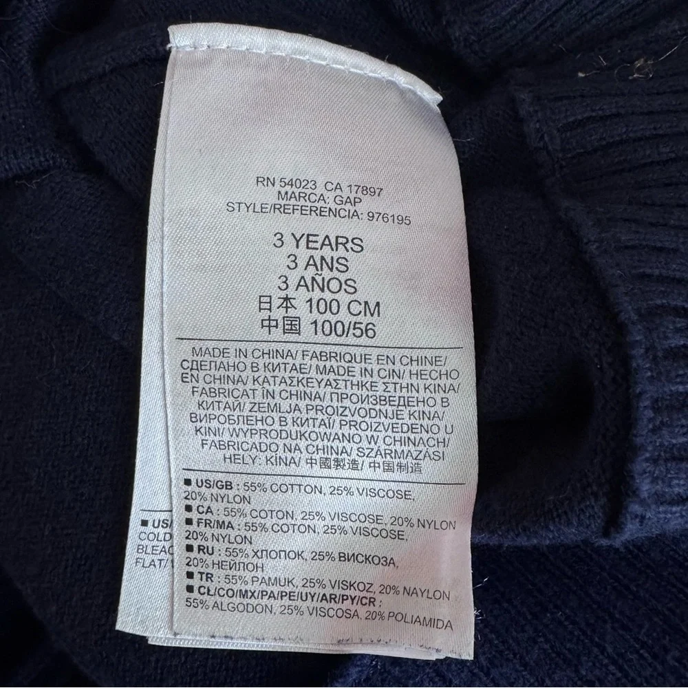 babyGap Boy’s Navy Crewneck Knit Sweater